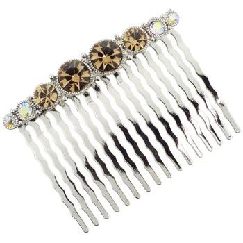 Karen Marie - Carat Crystal Comb - Gold Topaz (1)