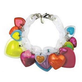 Tarina Tarantino - Kaleidoscope Hearts - Why Not? - Lucite Heart Bracelet - Jubilee