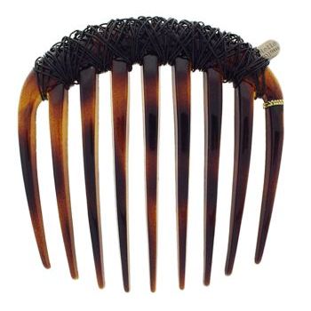 Colette Malouf - Wire Wrapped Round Comb - Black (1)