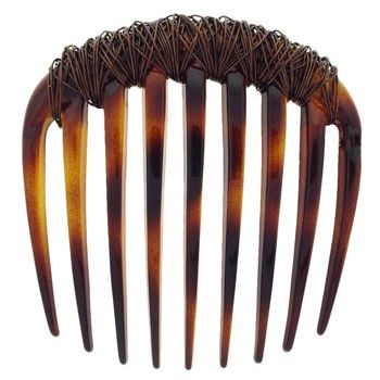 Colette Malouf - Wire Wrapped Round Comb - Brown (1)