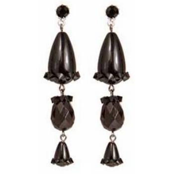 Tarina Tarantino - Black Dahlia - Zorah - Swarovski Crystal Thorn Dew Drop Earrings