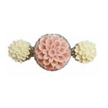 Tarina Tarantino - Fiore - Zucchero - Swarovski Crystal Blooming Chrysanthemum Barrette - Dollskin