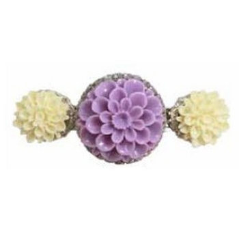 Tarina Tarantino - Fiore - Zucchero - Swarovski Crystal Blooming Chrysanthemum Barrette - Lilac Crush