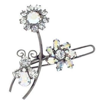 Alex and Ani - Small Flower Hair Clip - White AB (1)