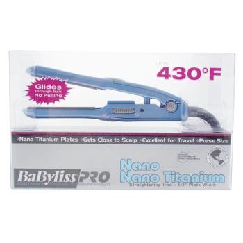 BaByliss Pro - Mini Nano Titanium 1/2inch Straightening Iron - Blue