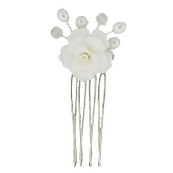 Betty Wales - Pearl & Crystal Flower Pin (1)