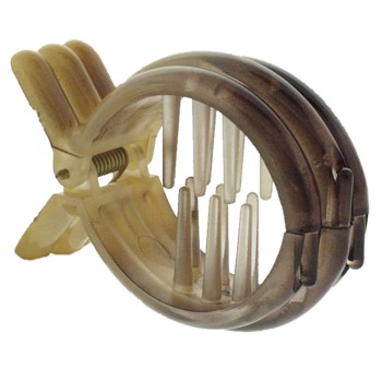 Camila - Round Fish Claw - Beige/Brown