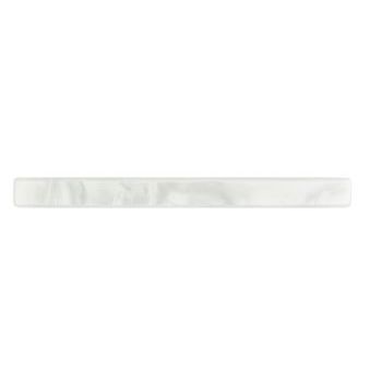 Camila - Long & Skinny Barrette - White Marble