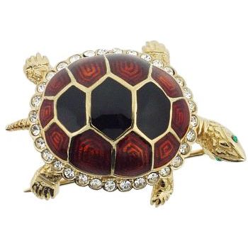 Ciner - Jeweled Turtle - Brooch Pin (1)