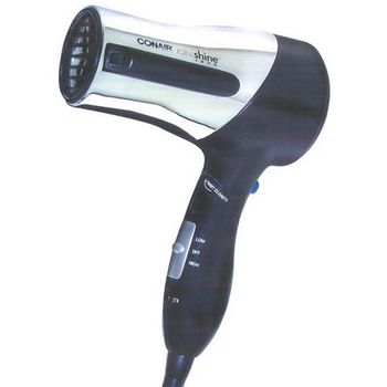 Conair - Ion Shine Travel Ionic Chrome Styler