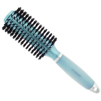 Conair Accessories - Gel Grips - Medium Boar Round Brush - Steel Blue