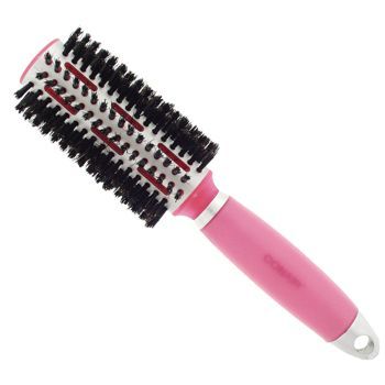 Conair - Tourmaline Gel Grips Medium Boar Round Brush - Pink (1)