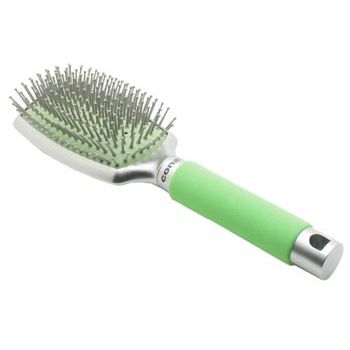 Conair Accessories - Ion Shine - Foam Handle Square Cushion Brush - Green (1)