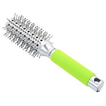 Conair Accessories - Ion Shine - Foam Handle Nylon Rd Brush w/ holes - Kiwi Green (1)