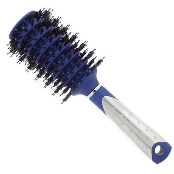 Conair Accessories - Infiniti Tourmaline-Ionic Ceramic Technology - Large Round Brush - Colbalt Blue