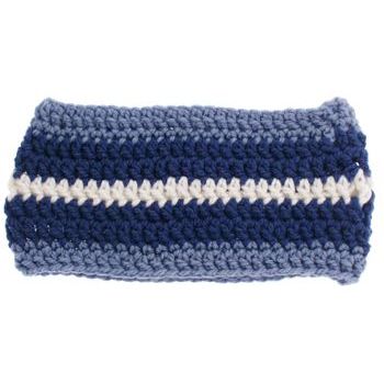 Knotty Boy - Crocheted Dread Band - Light/Dark Blue