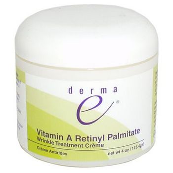 DermaE - Vitamin A Retinyl Palmitate Wrinkle Treatment Creme - 4 oz