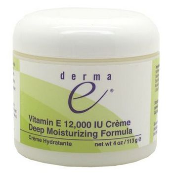 DermaE - Vitamin E 12,000 IU Moisturizing Cream - 4 oz