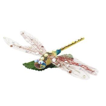 Michelle Roy - Dragonfly - Multi-hued Lemon, White & Blue Swarovski Crsytals (1)