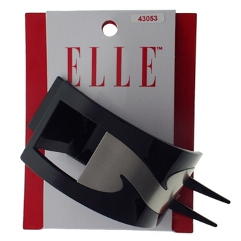 Elle & Elle Girl - XL Soho Updo Hair Clip - Black & Silver