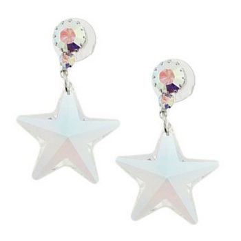 Tarina Tarantino - Crystal Star Drop Earrings