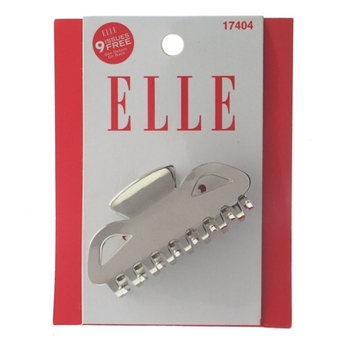 Elle & Elle Girl - Classic Metal Claw Clip - Silver
