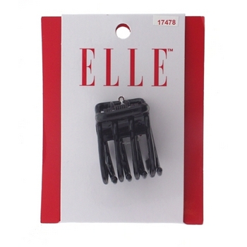 Elle & Elle Girl - Rib Half Barrel Jaw Clip - Black