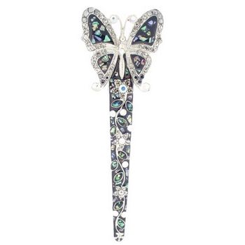 Medusa's Heirlooms - Enamel Fantasy Butterfly Tong - Black