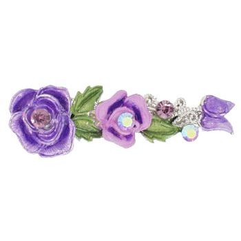 Medusa's Heirlooms - Enamel Flower Clip - Violet