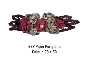 Evita Peroni - Piper Pony Clip - Ruby Wine (!)