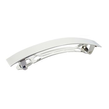 Eve Reid - Rectangle Barrette - Thin - Silver (1)