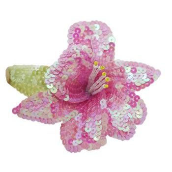 Eve Reid - Sequin Flower Pin - Hairpin/Pin (1) Light Pink