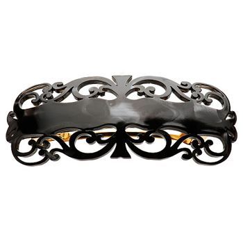 France Luxe - Baroque Barrette - Nacro Black (1)