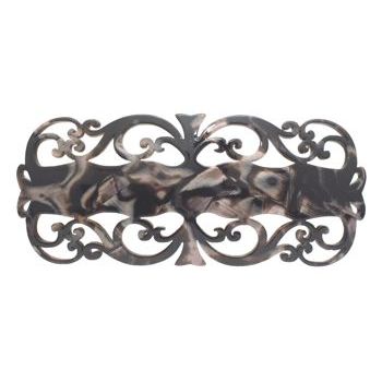 France Luxe - Baroque Barrette - Marble Black (1)