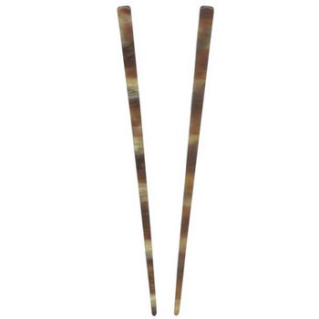 France Luxe - Hair Sticks - Caramel Horn (Set of 2)