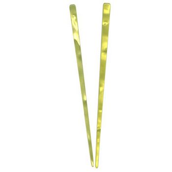 France Luxe - Pearl Brights Hair Sticks - Yellow (Set of 2)