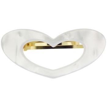 France Luxe - Heart Barrette - White (1)