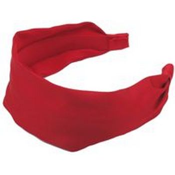 Frank & Kahn - Silk Scarf Headband - Cherry Red - 2 7/8inch Wide