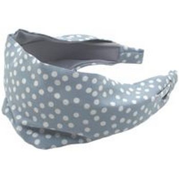 Frank & Kahn - Silk Inspired Headband - Grey & White Polka Dot - 2 7/8inch Wide