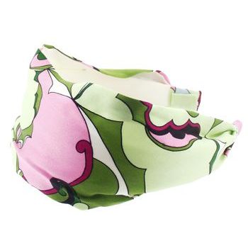 Frank & Kahn - Pucci Inspired Silk Scarf Headband - Pink & Green (1)