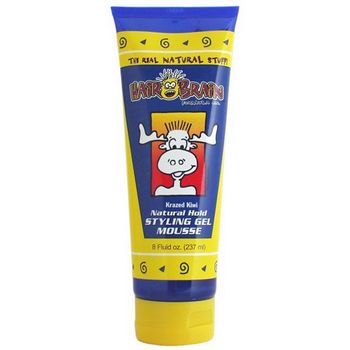HairBrain - Krazed Kiwi Natural Hold Styling Gel Mousse - 8 fl oz