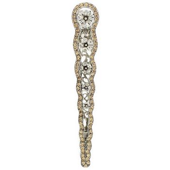 HB HairJewels - Large Austrian Crystal Alligator Clip - Gold