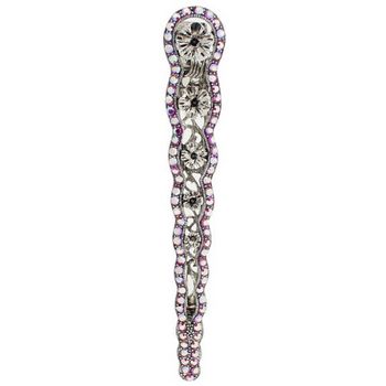 HB HairJewels - Large Austrian Crystal Alligator Clip - Rose AB