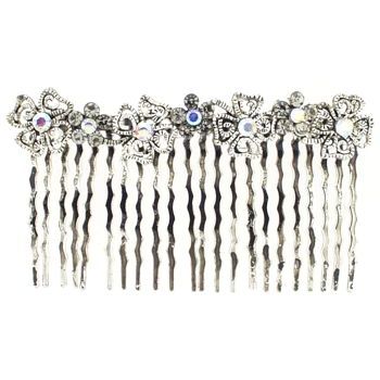 HB HairJewels - Kara Collection - Antique Rhinestone Flower Comb (1)