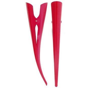 HB HairJewels - Solid Red Banana Clips - Set of 2 Clips