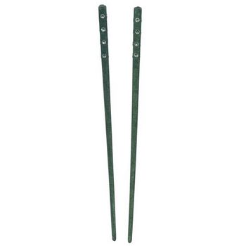 HB HairJewels - Rhinestone Hairsticks - Marbled Forest Green