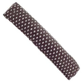 HB HairJewels - Lucy Collection - Faux Patent Leather Glitter Dot XL Barrette - Chocolate (1)