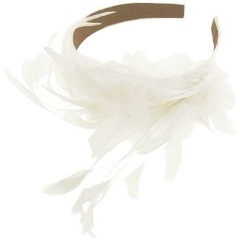 Jane Tran - Feather & Satin Headband - White (1)