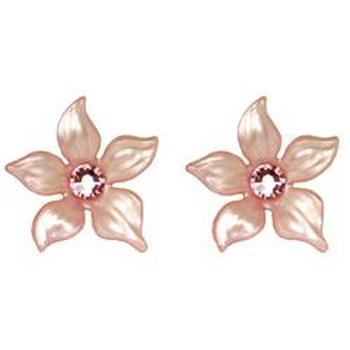 Tarina Tarantino - Iconic Collection - Swarovski Crystal Jasmine Flower Post Earrings - Dollskin