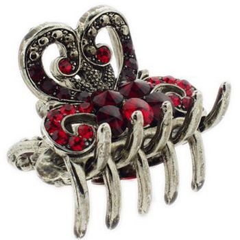 Karen Marie - Mini Regal Claw Clip - Red (1)